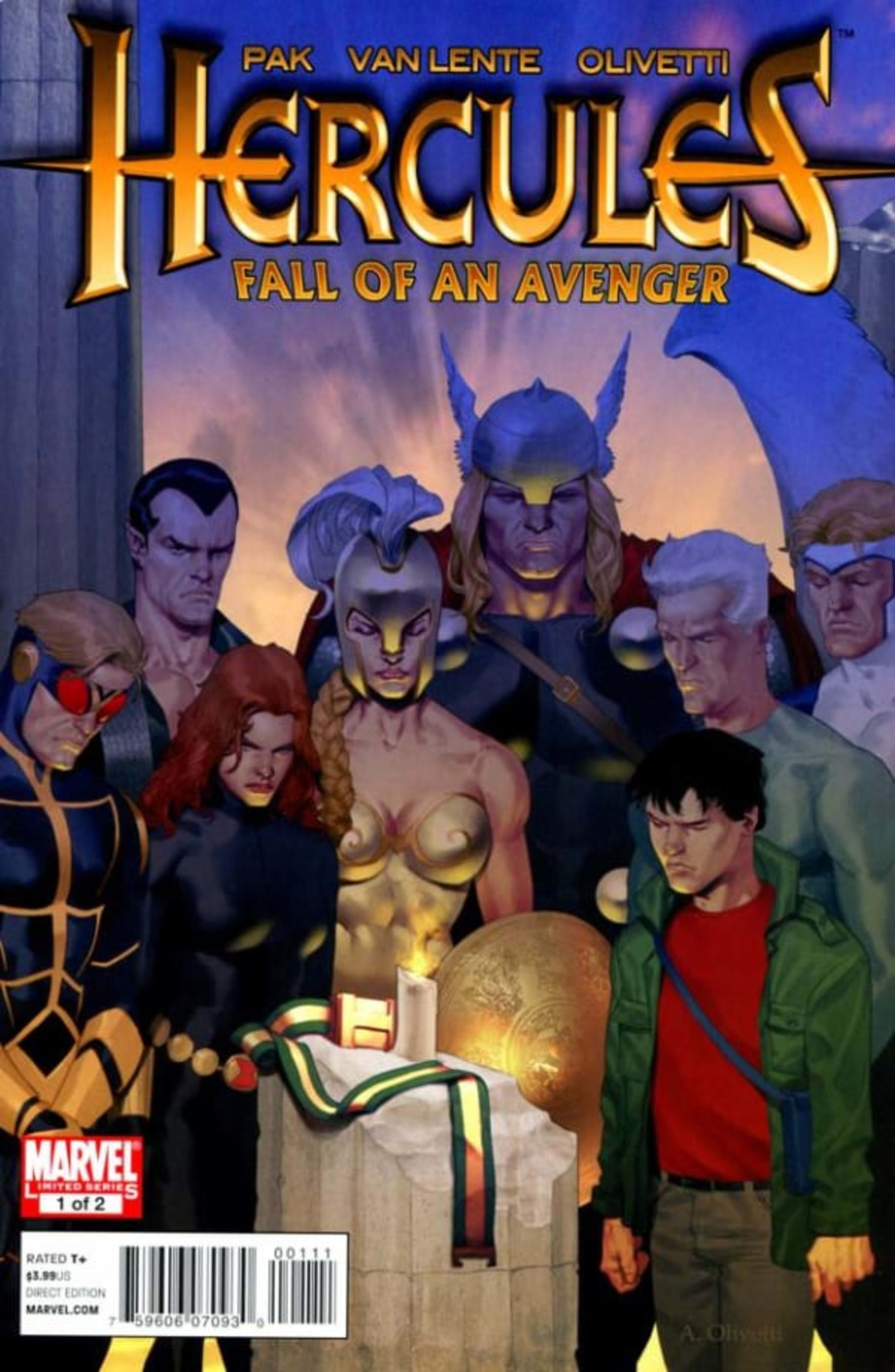 Hercules: Fall of an Avenger cover — © Marvel