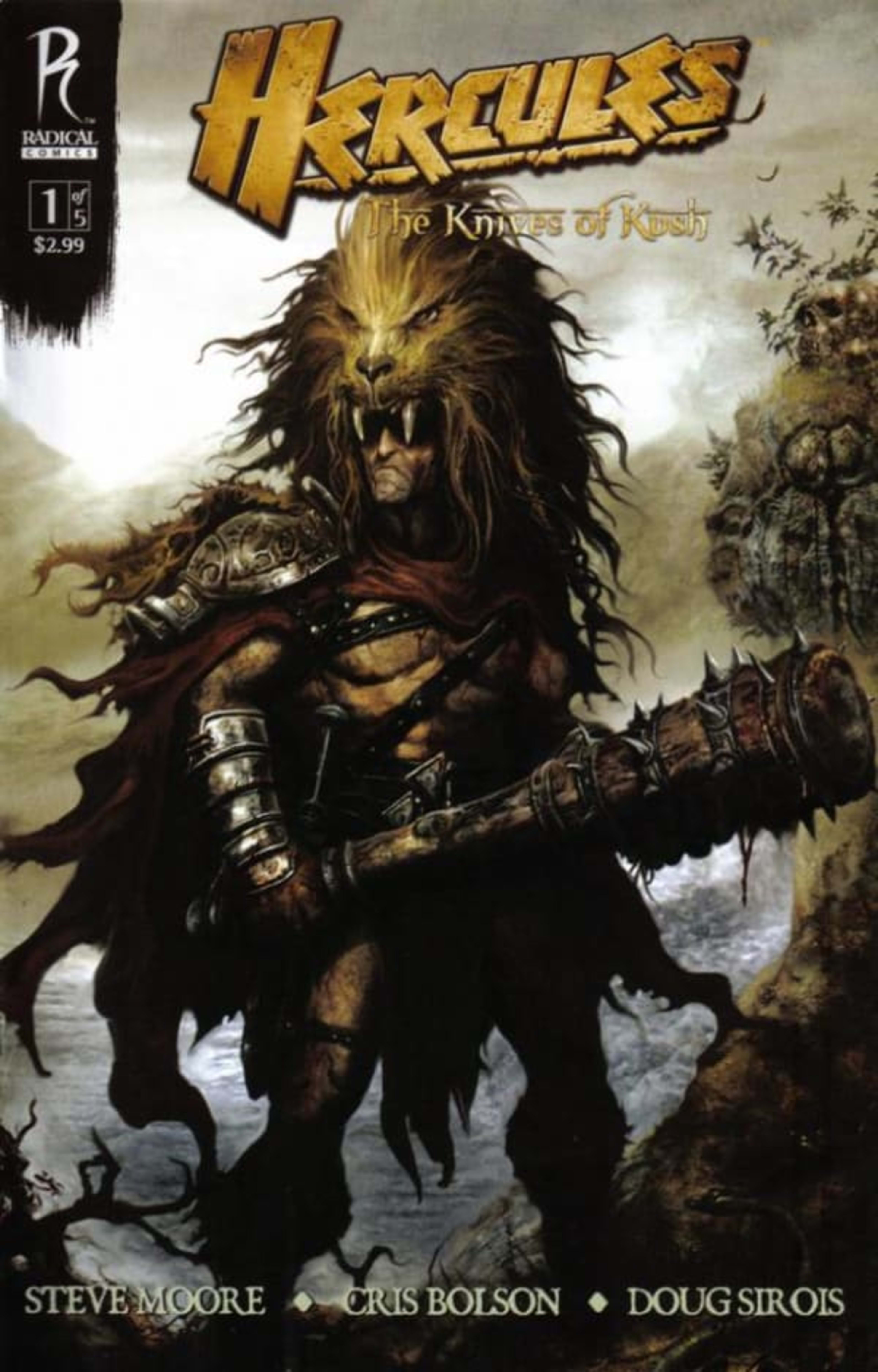 Hercules: The Knives of Kush cover — © Radical Publishing