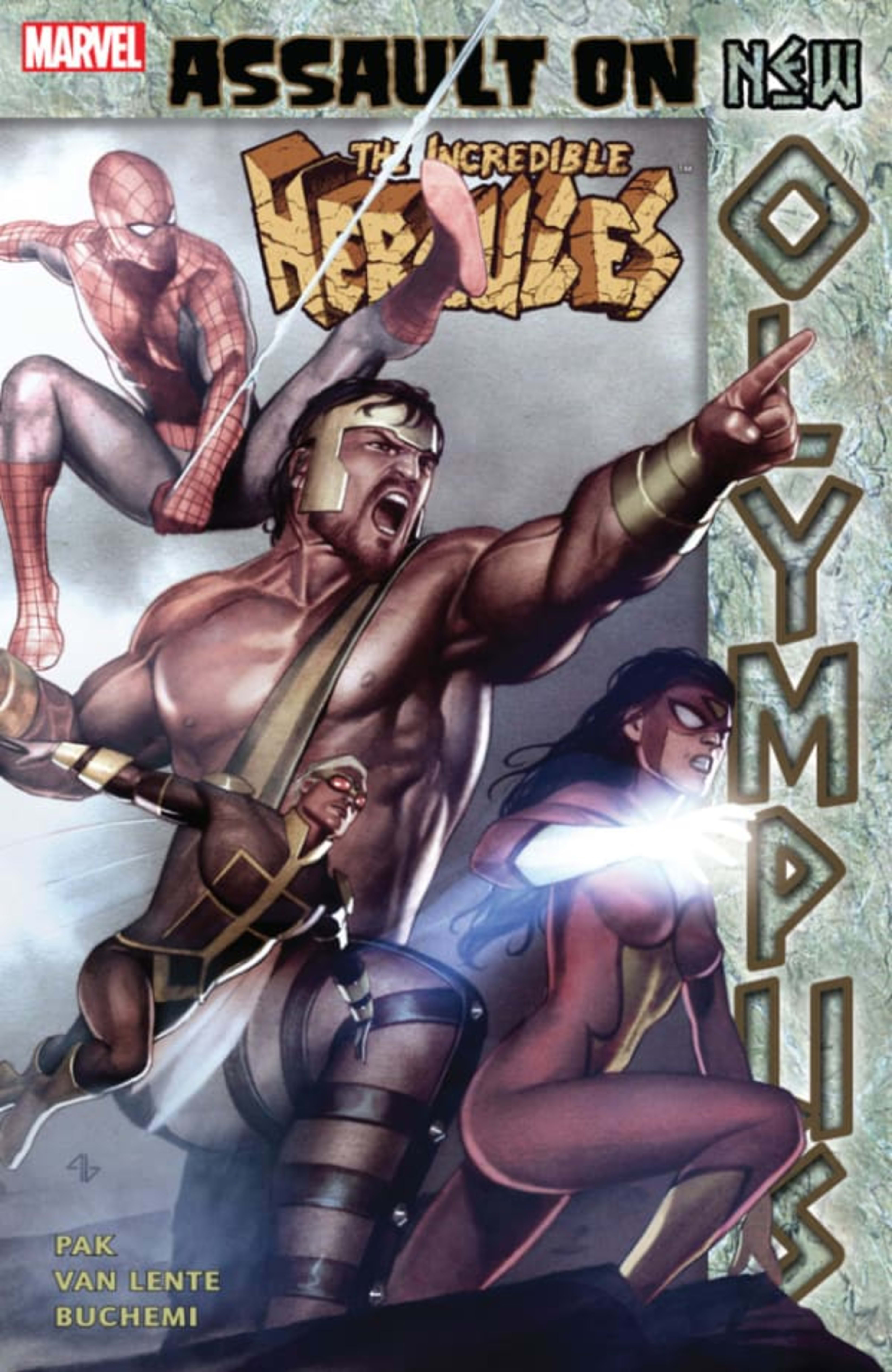 Incredible Hercules: Assault on New Olympus cover — © Marvel