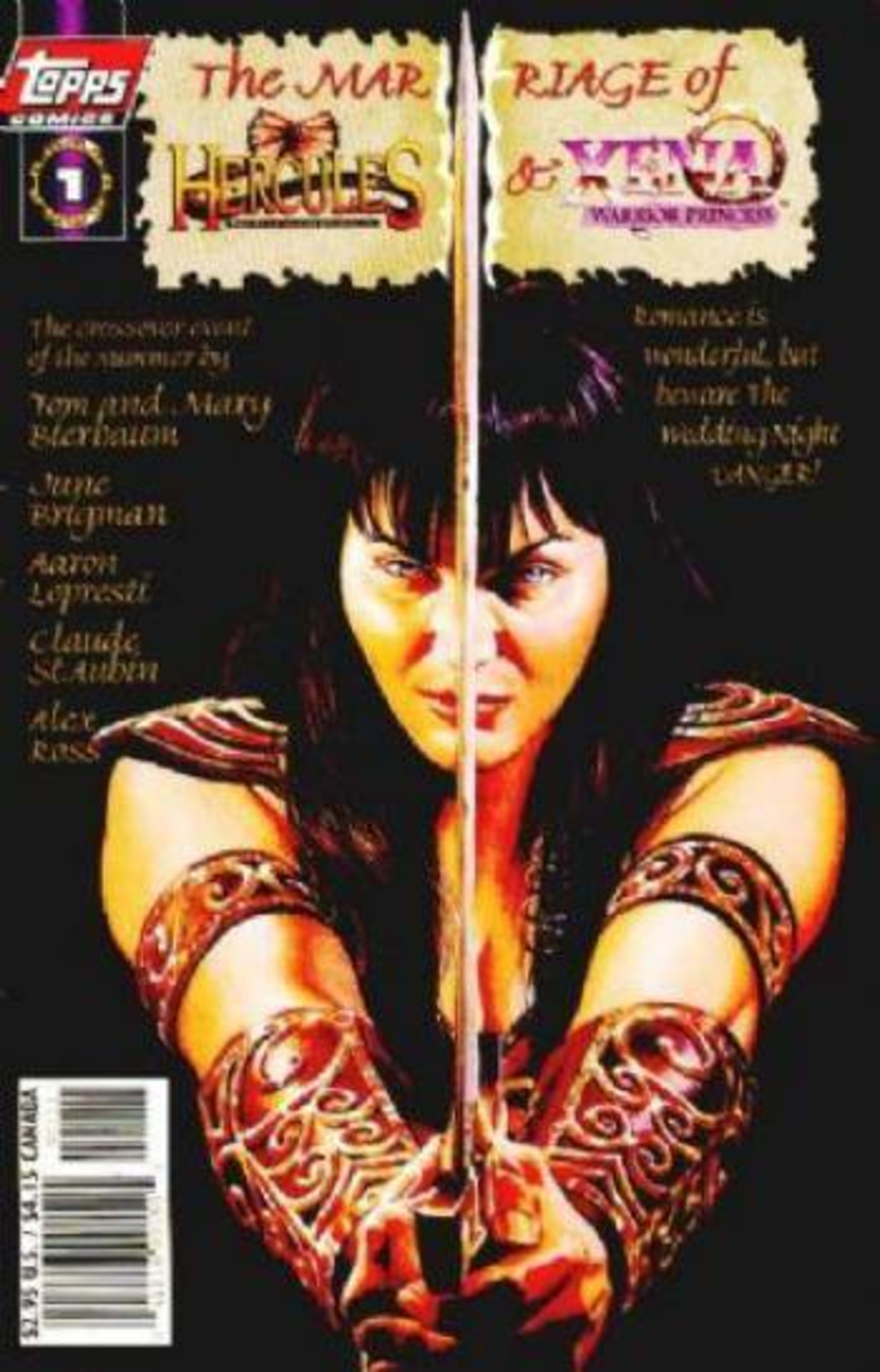 The Marriage of Hercules and Xena cover — © Topps Comics