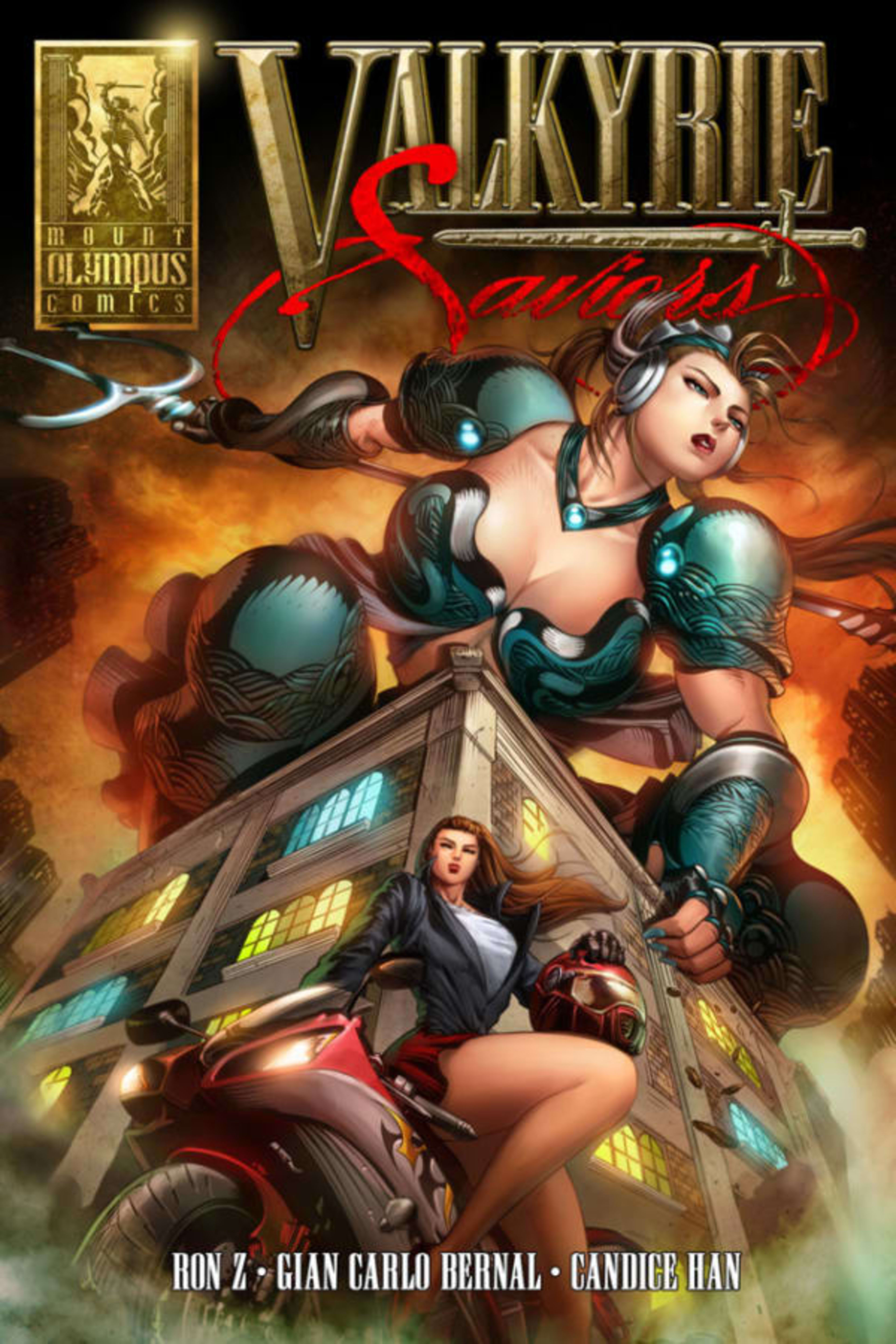 Valkyrie Saviors cover — © Mount Olympus Comics