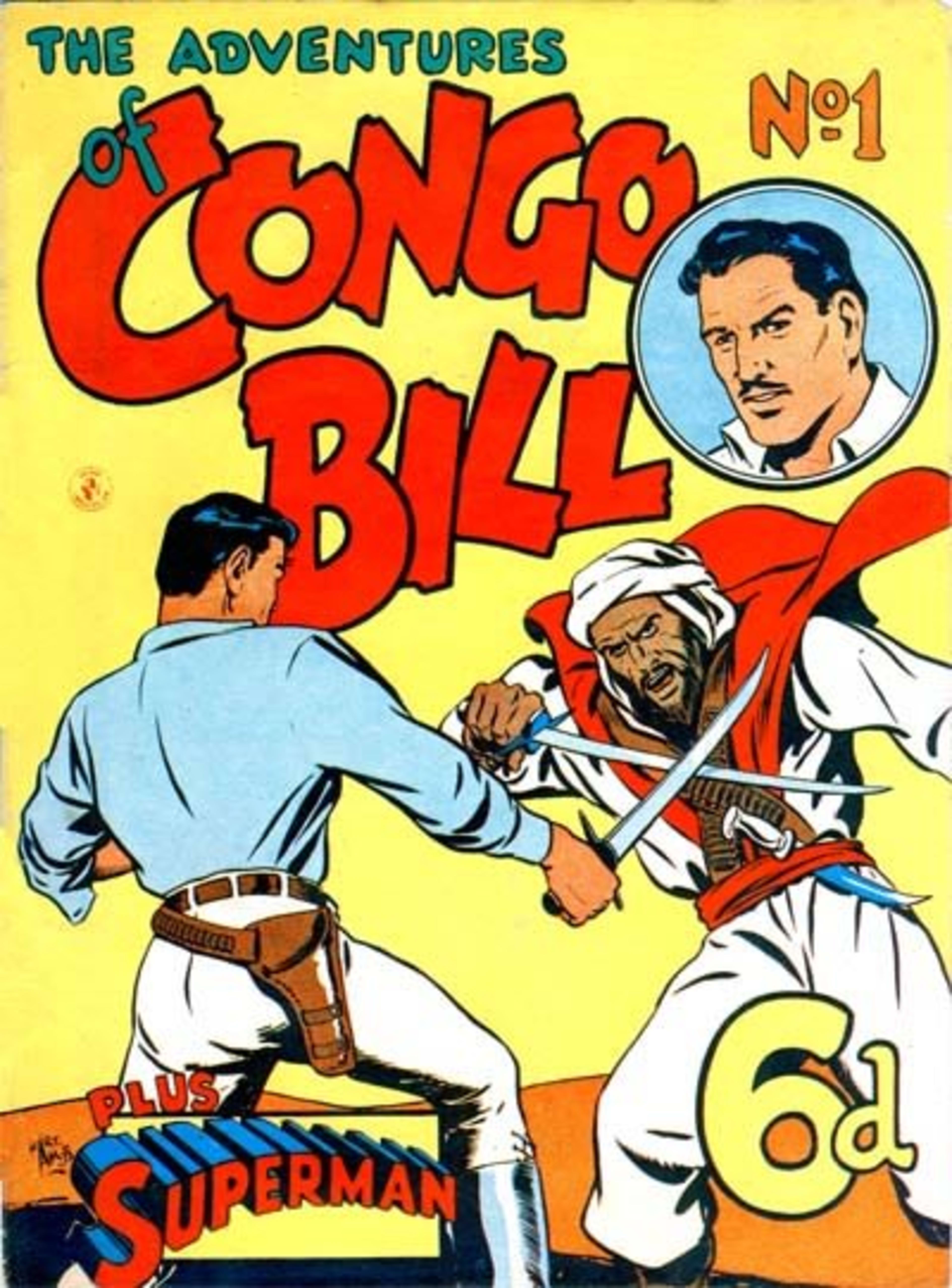 Adventures of Congo Bill cover — © Murray Comics