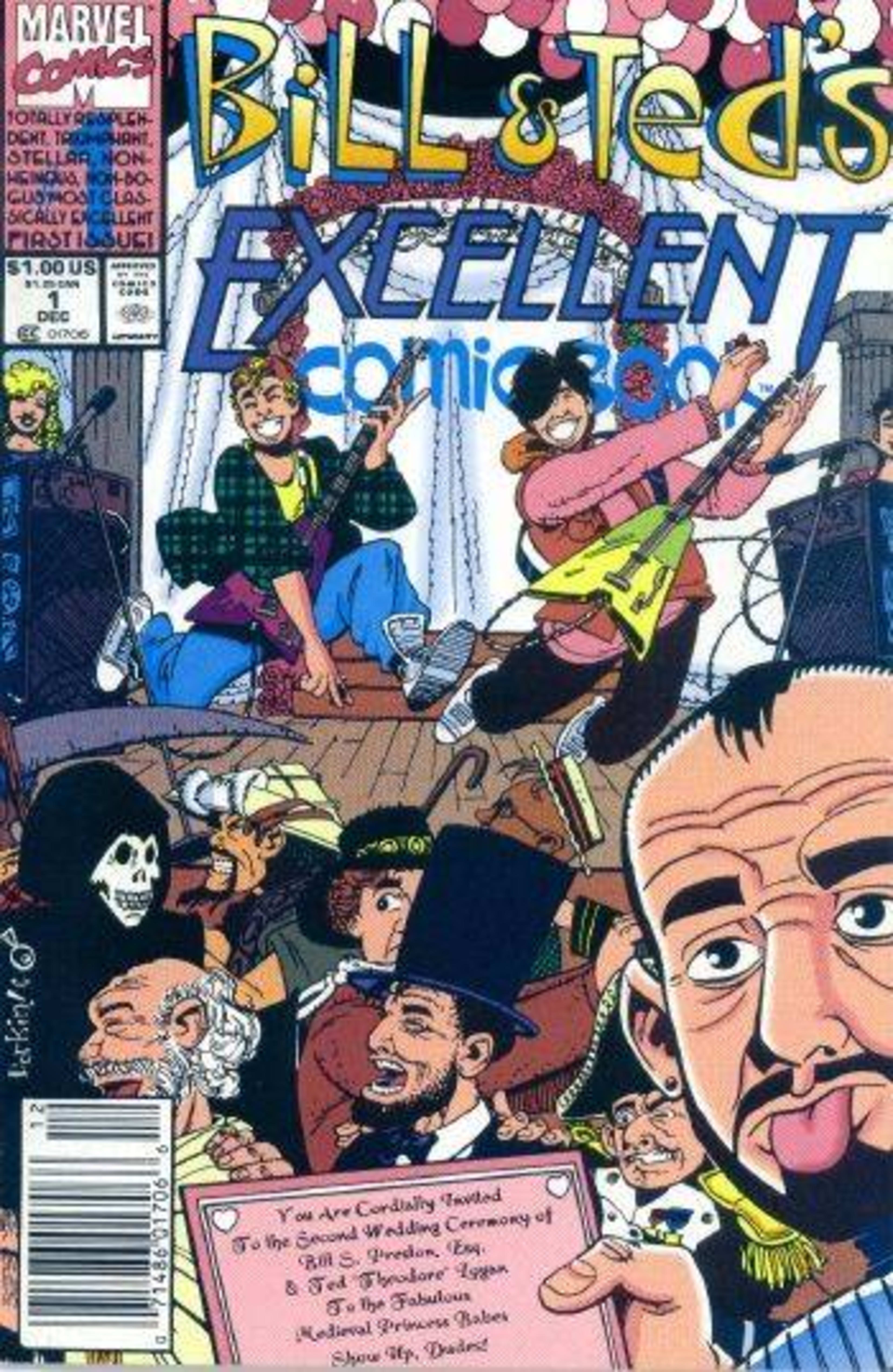 Bill & Ted's Excellent Comic Book cover — © Marvel
