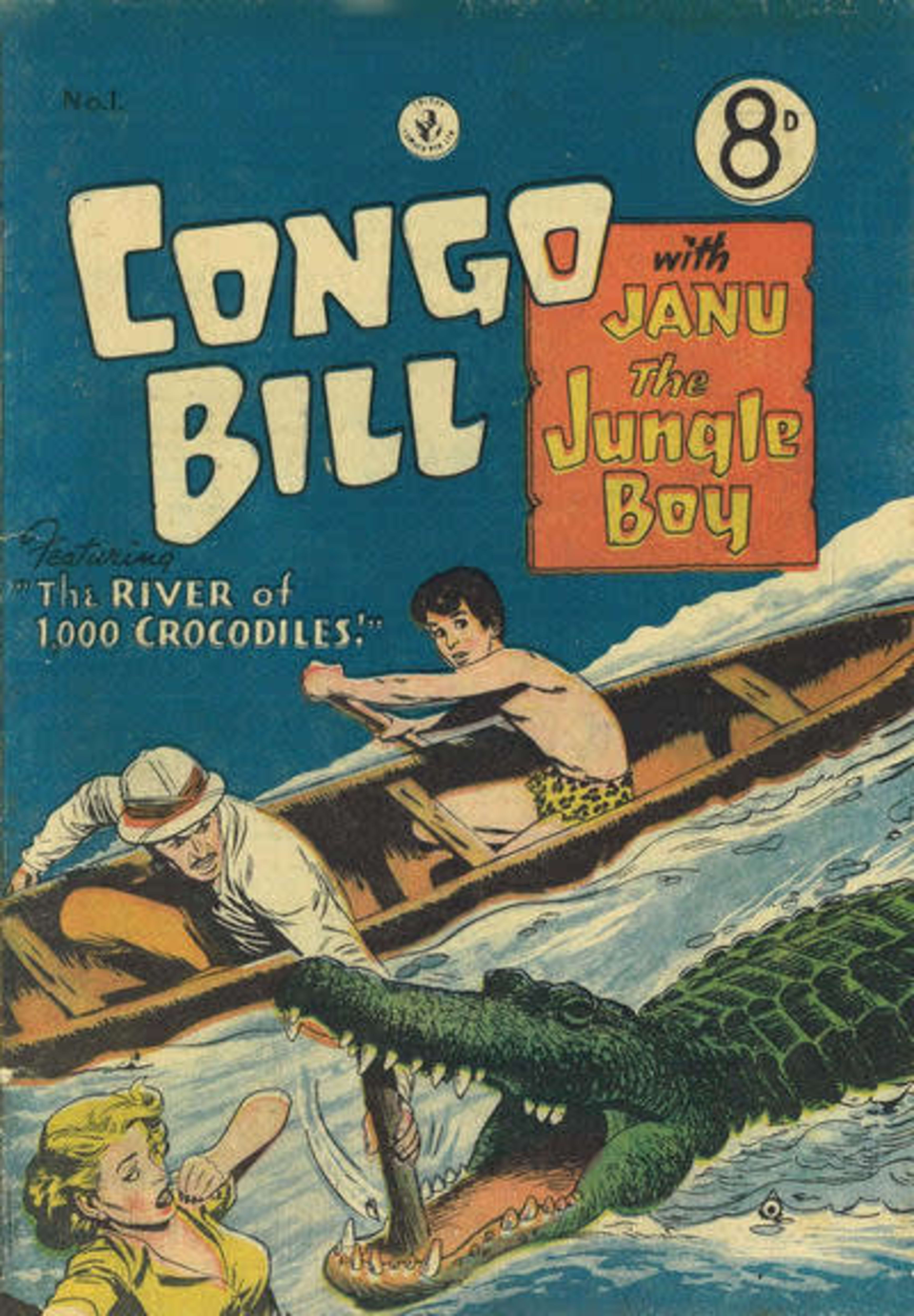 Congo Bill with Janu the Jungle Boy cover — © Murray Comics