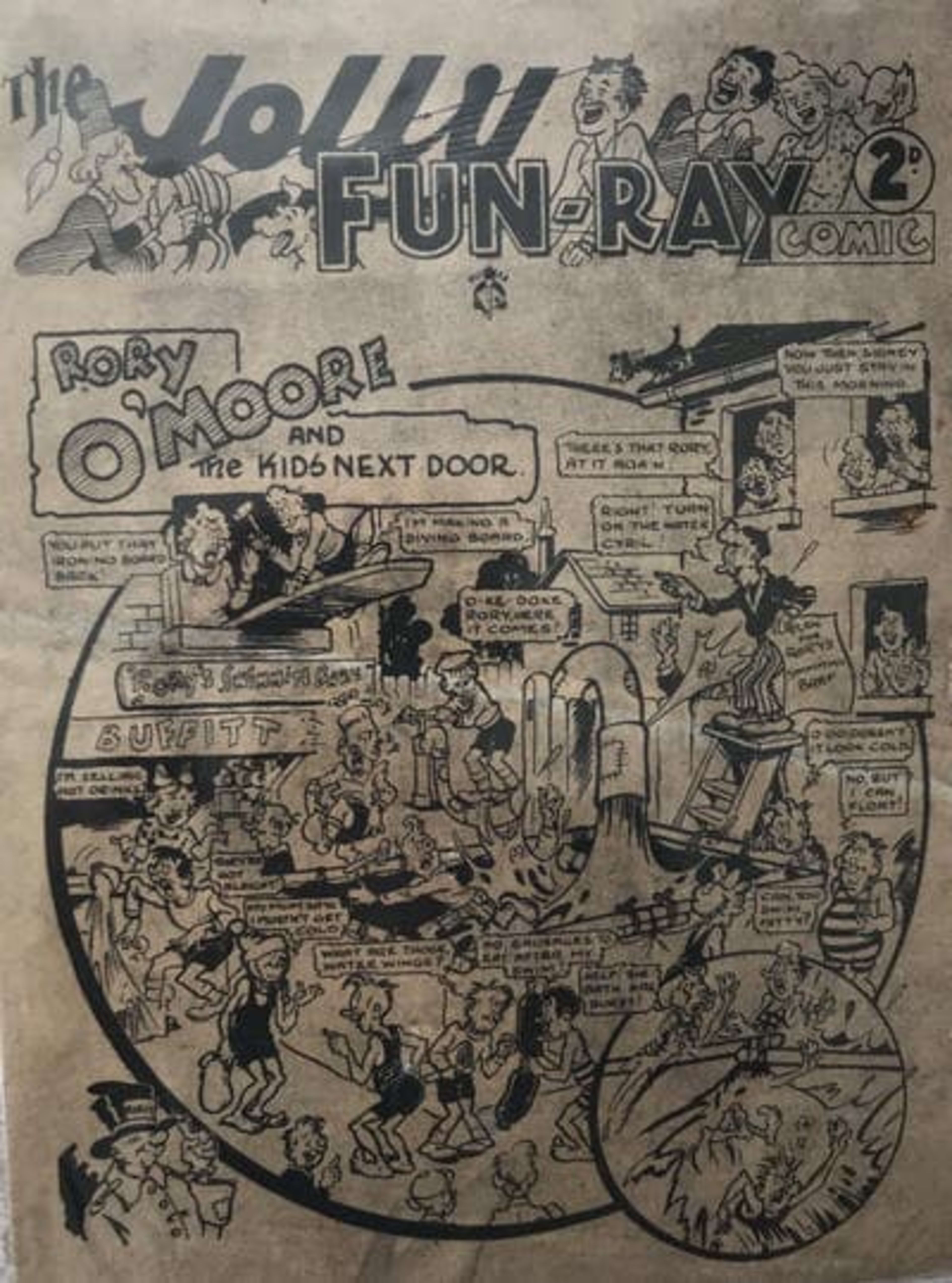 Jolly Fun-Ray Comic cover — © Marx; Philmar; P.M. Productions; Amex; Bairns