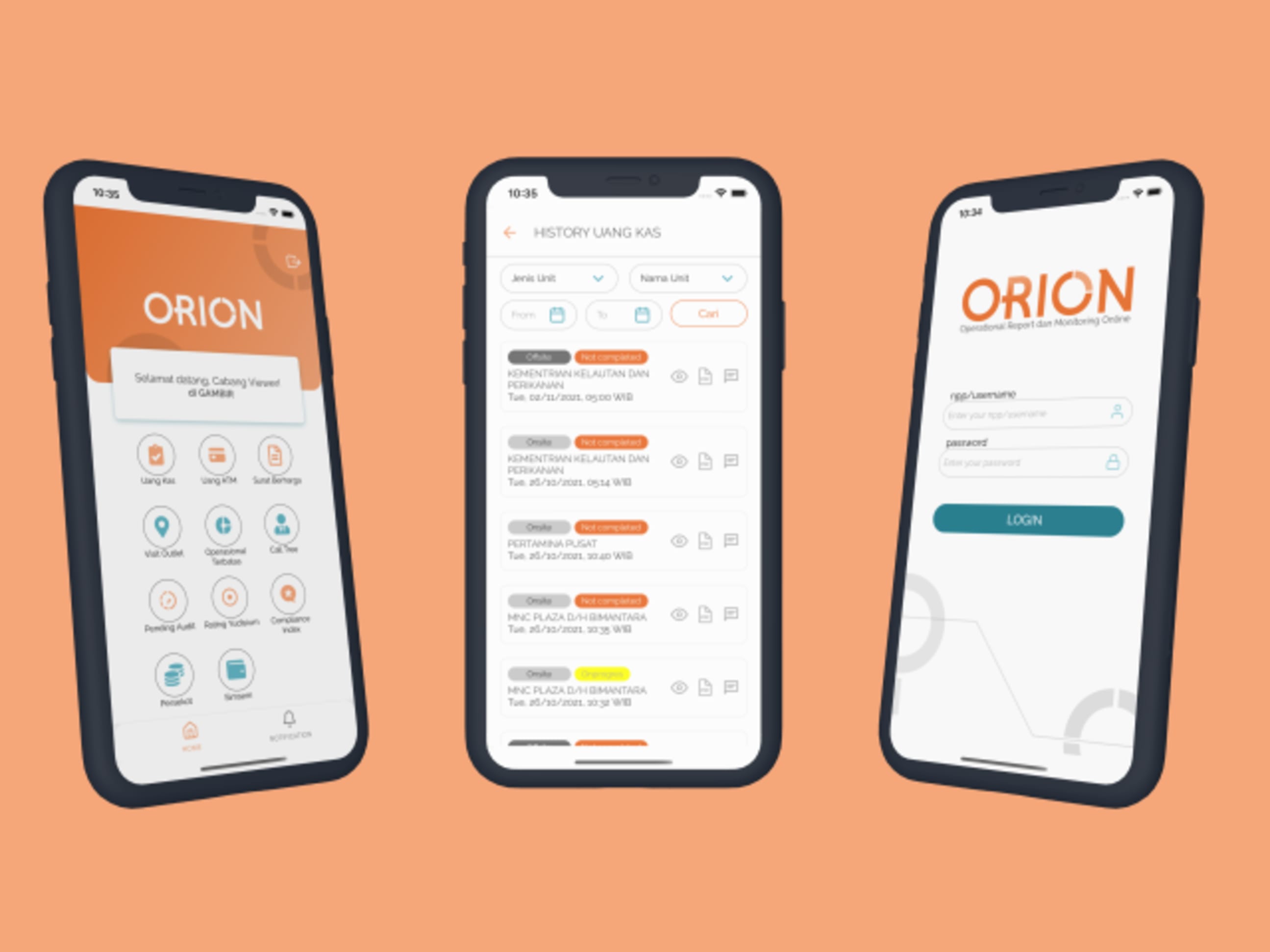 Screenshot of Orion