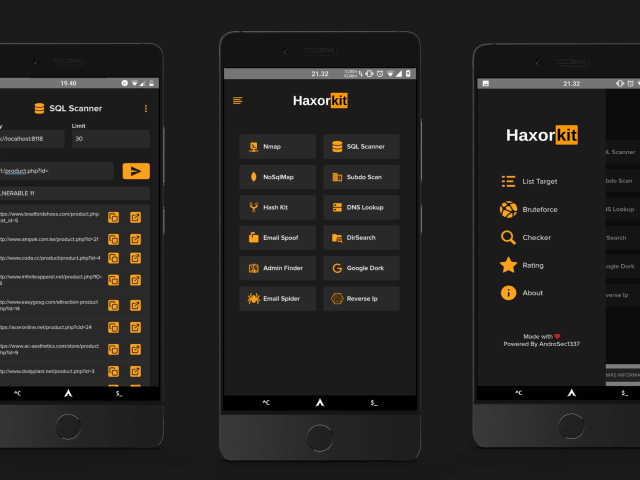 Screenshot of HaxorKit