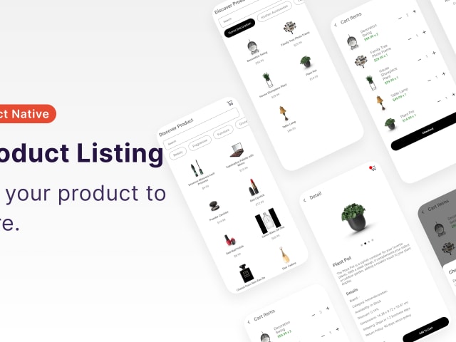 Screenshot of Listing Product App