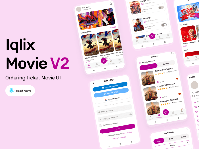 Screenshot of Iqlix Ordering Ticket Movie