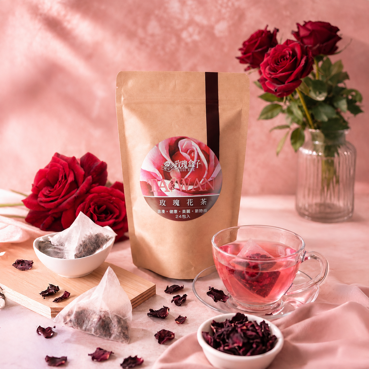 24入玫瑰花茶