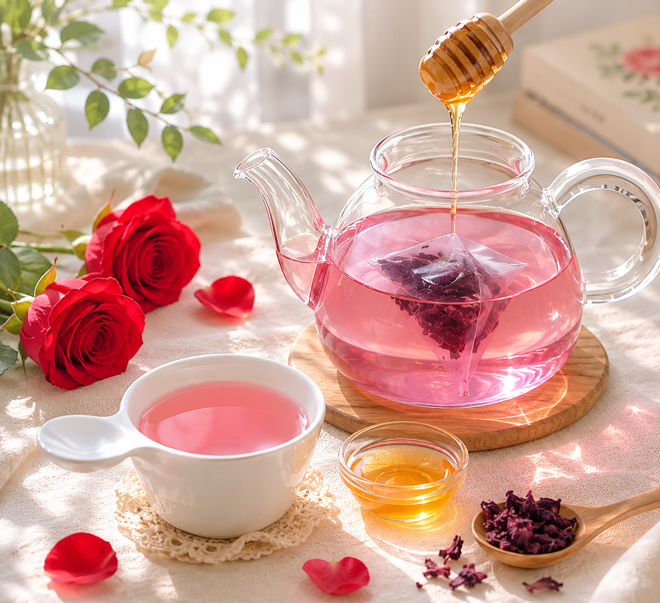 玫瑰蜂蜜茶