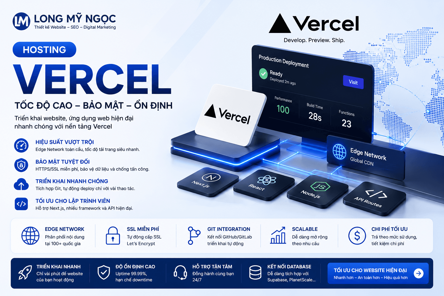Hosting Long Mỹ Ngọc trên nền tảng Vercel