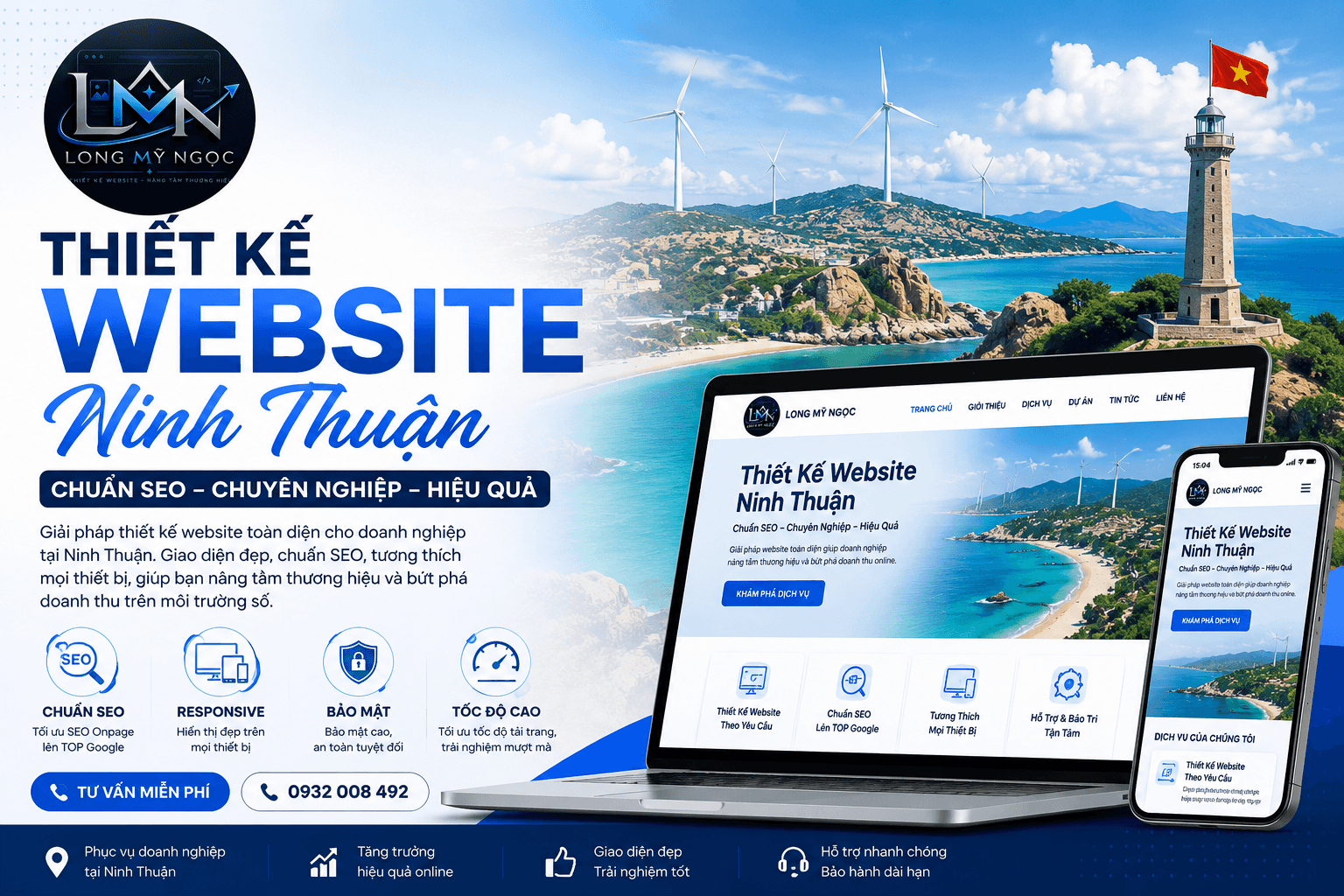 Thiết Kế Website Phan Rang chuẩn SEO Responsive Mobile