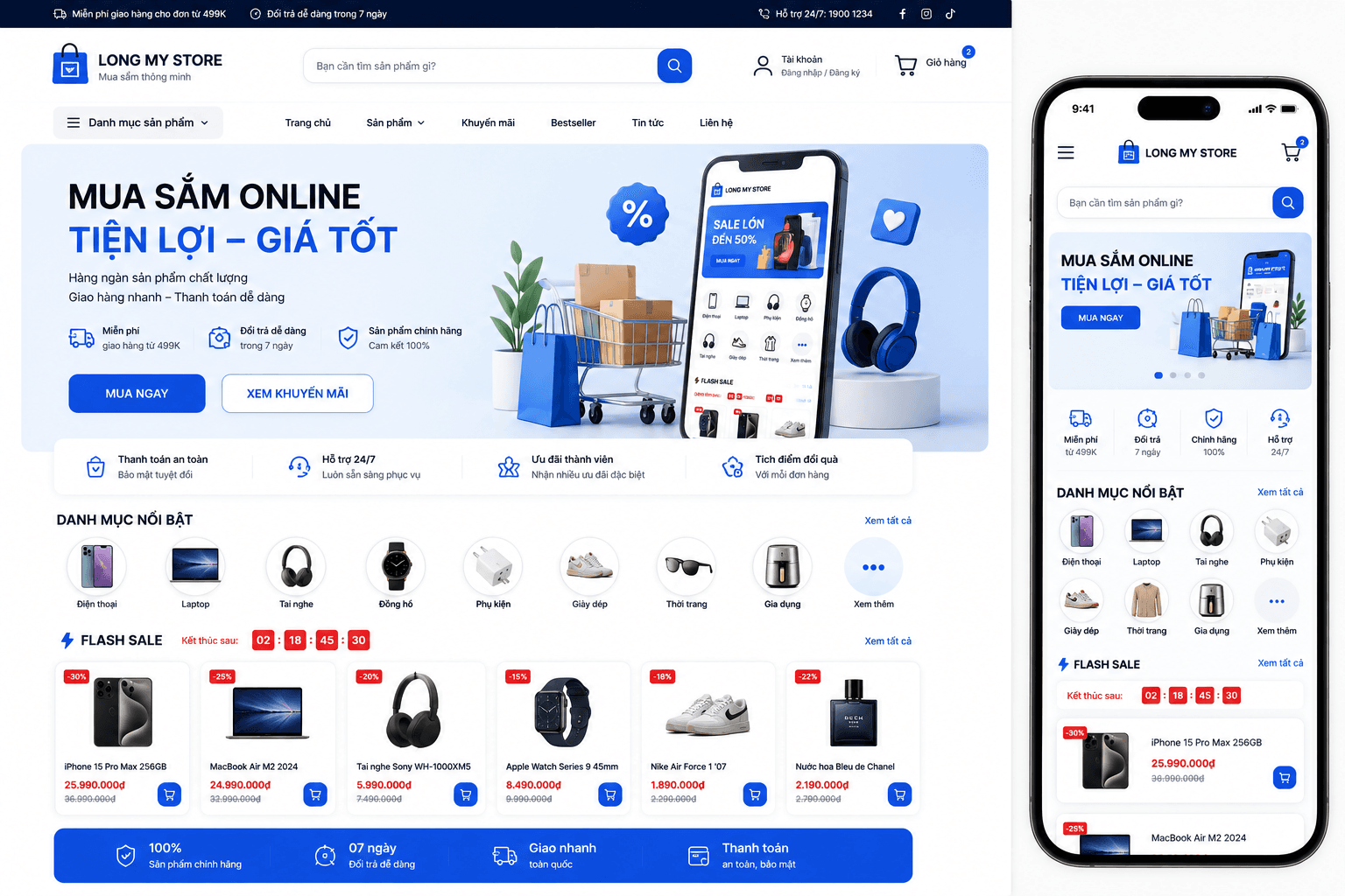 Website Bán Hàng chuyên nghiệp chuẩn SEO
