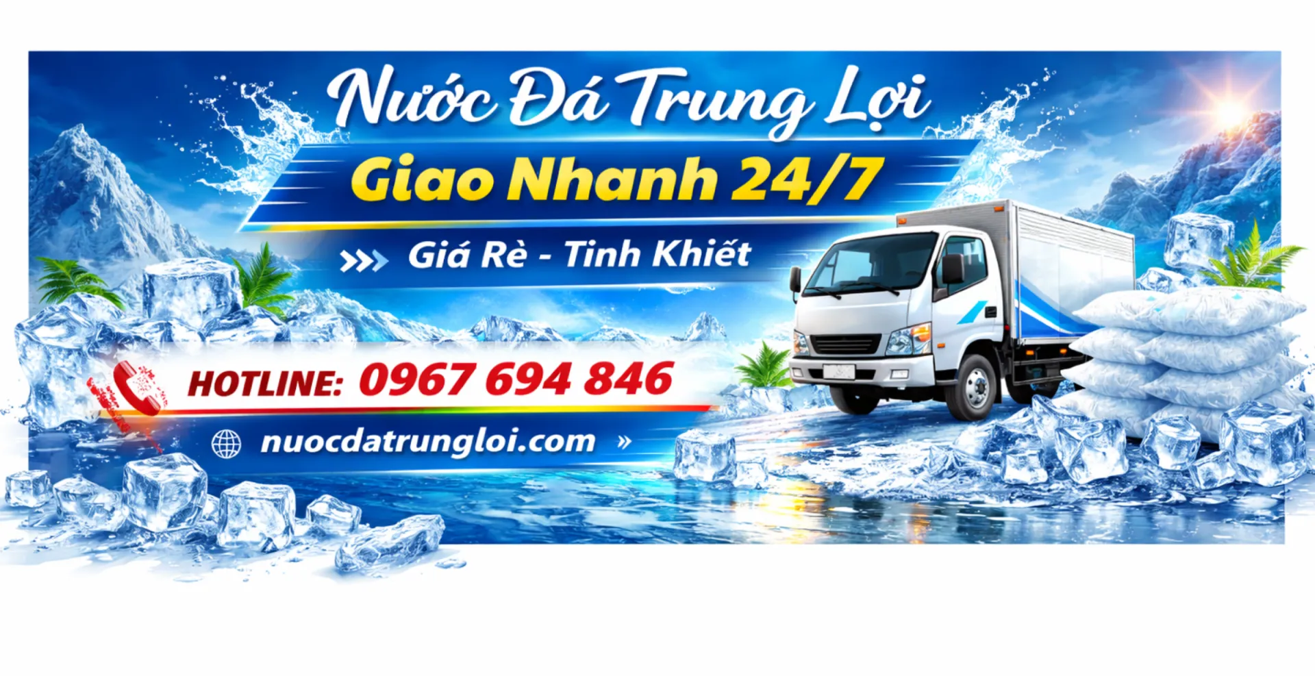 Nước Đá Trung Lợi website doanh nghiệp hiện đại chuẩn SEO