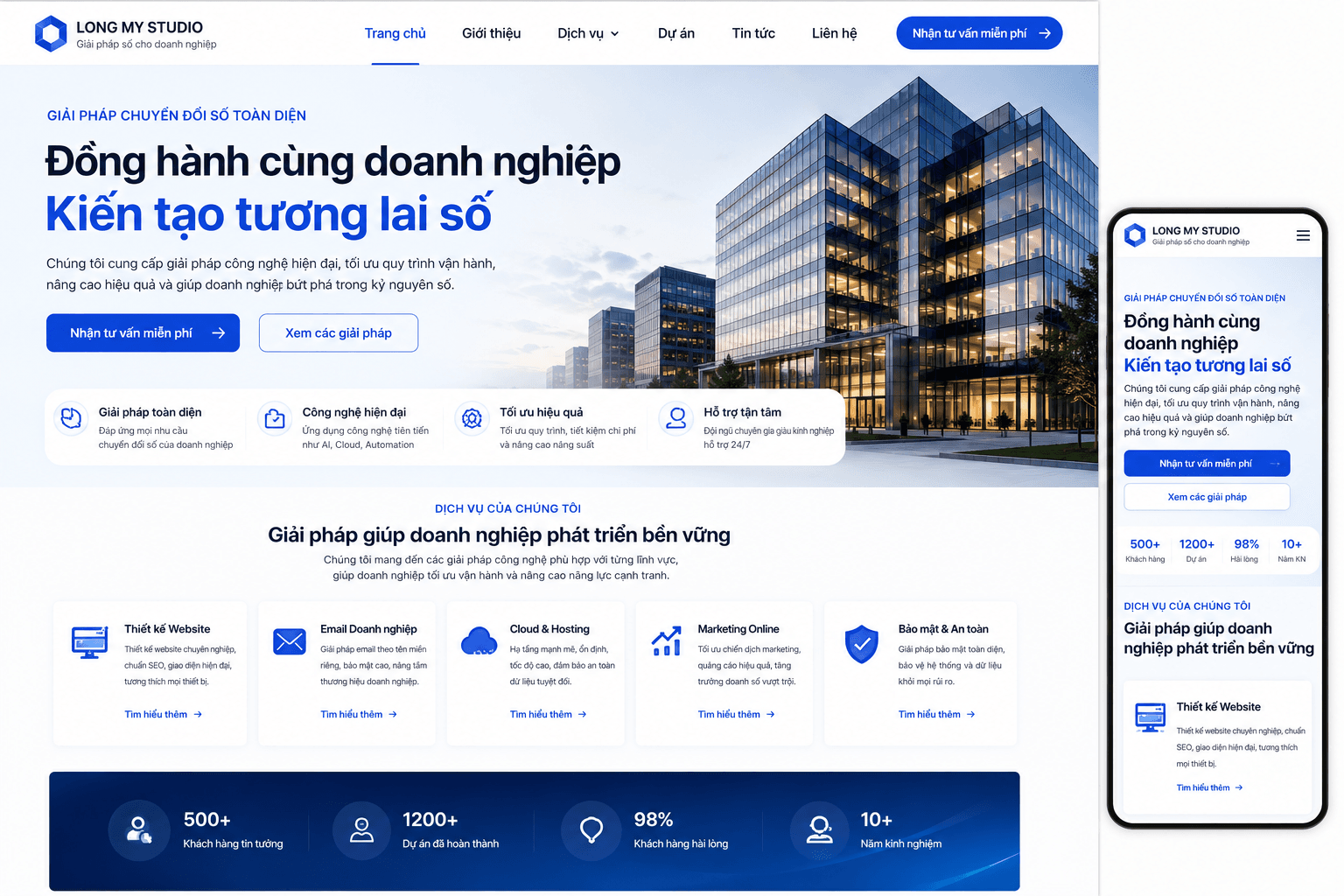 Business Website with Responsive Mobile design and SEO optimization