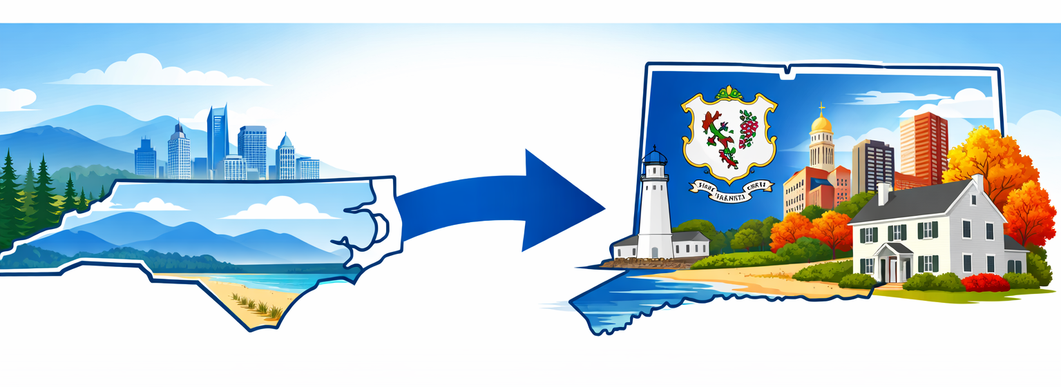 Moving from North Carolina to Connecticut relocation guide