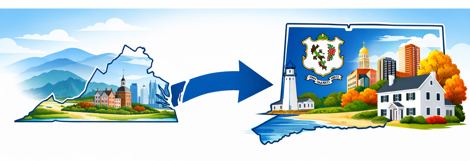 Moving from Virginia to Connecticut relocation guide