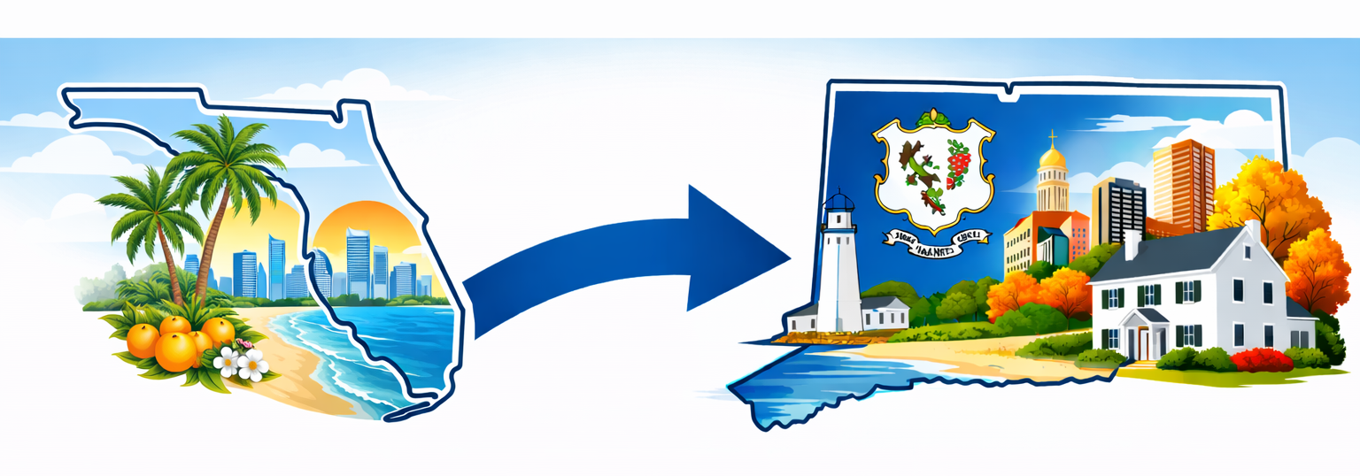Moving from Florida to Connecticut relocation guide