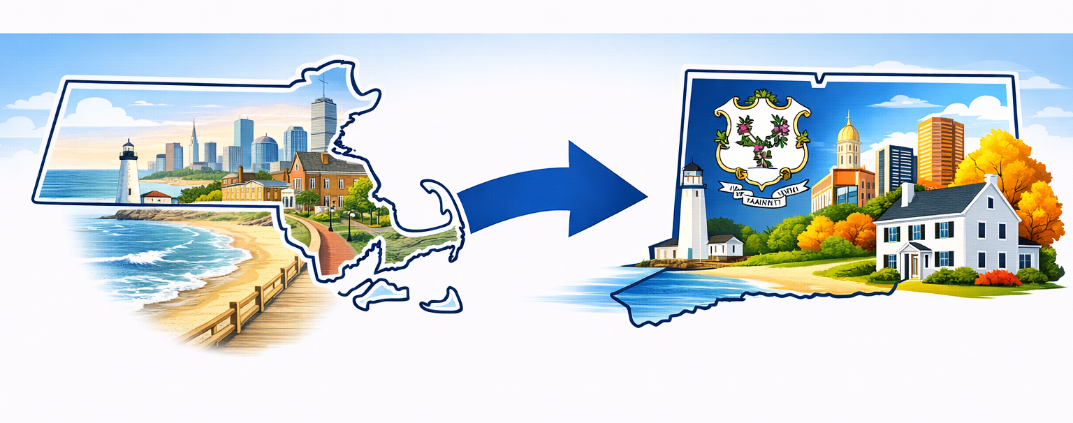 Moving from Massachusetts to Connecticut relocation guide