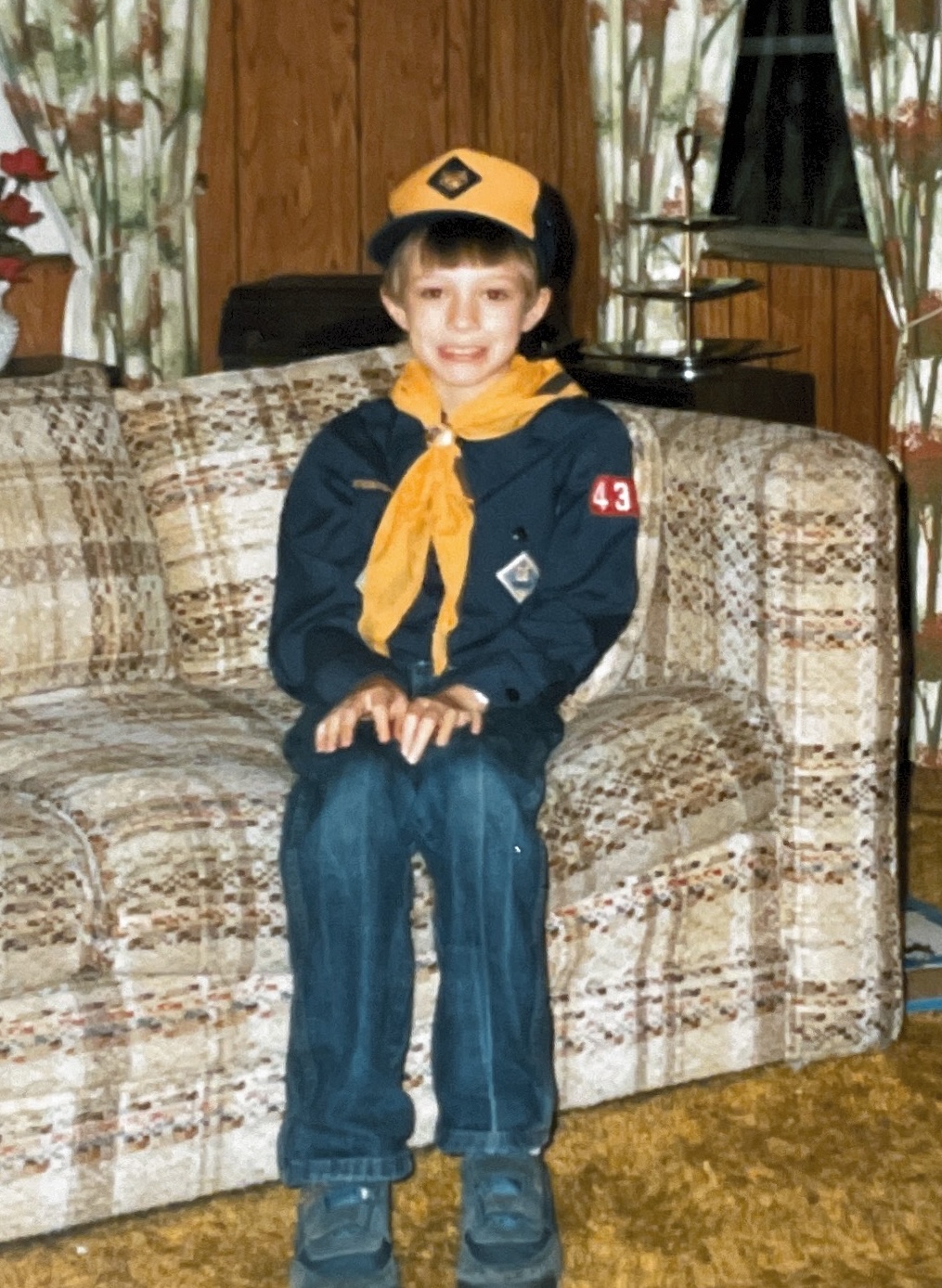 Nick Gilham as a child