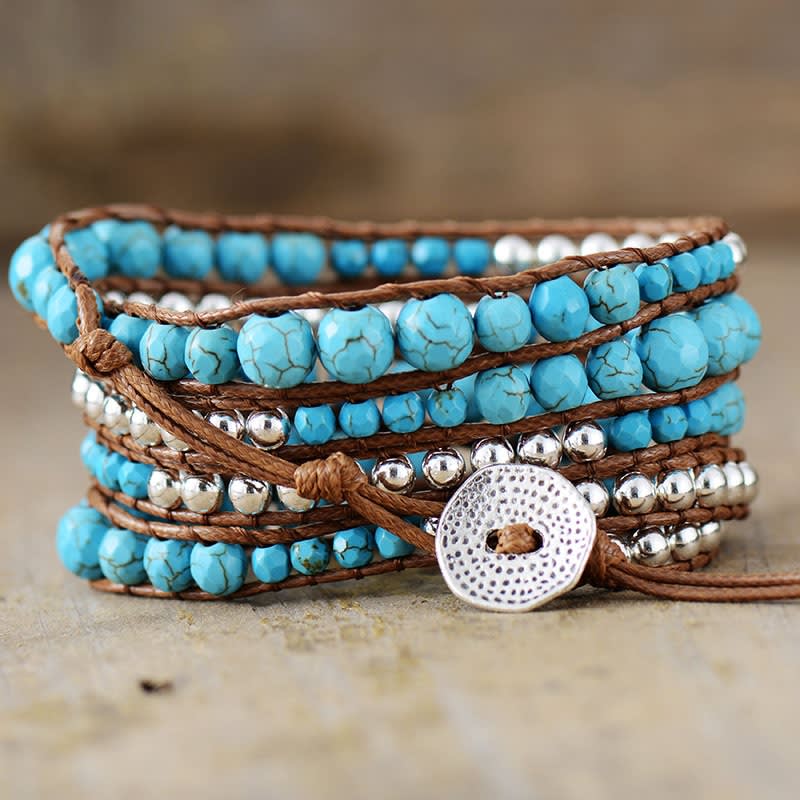 Azura Turquoise Wrap Bracelet