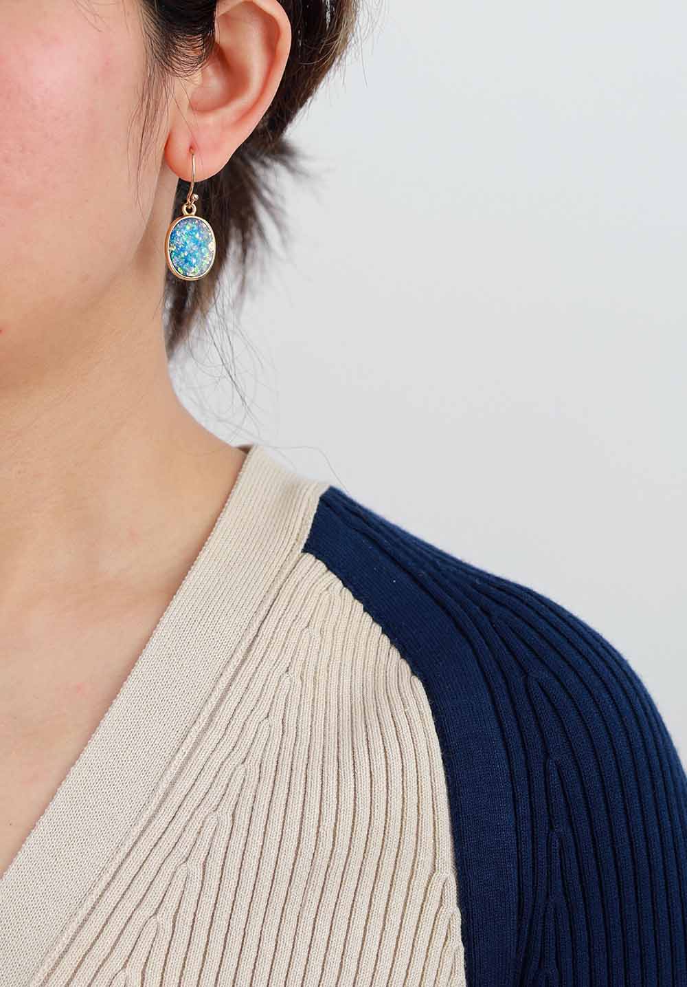 Opal Dangle Earrings