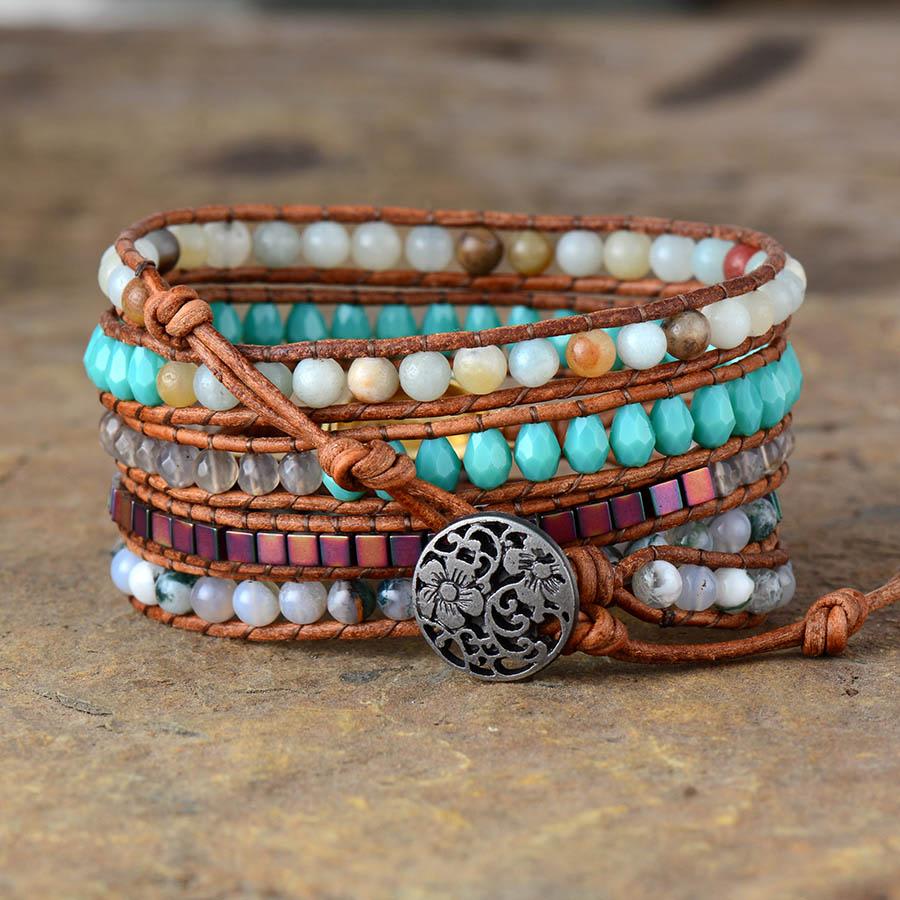 Oceana Cowrie Shell Wrap Bracelet