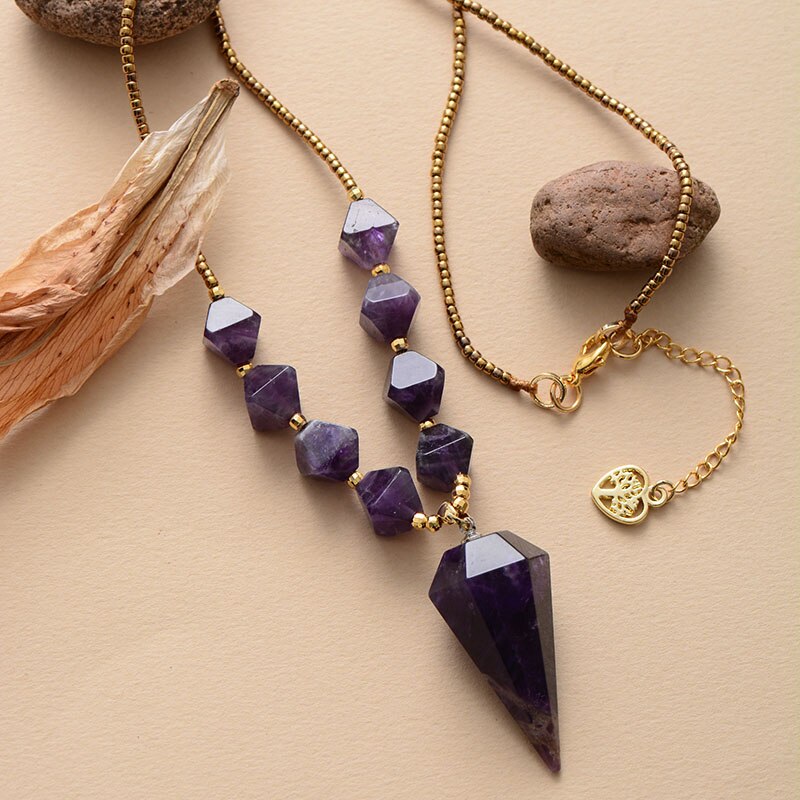 SAQQARA Pendant Amethyst Necklace