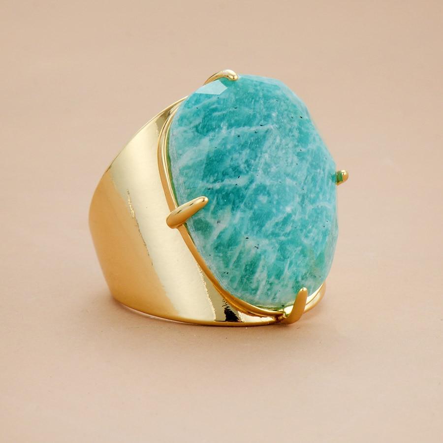 Amazonite Gemstone Ring