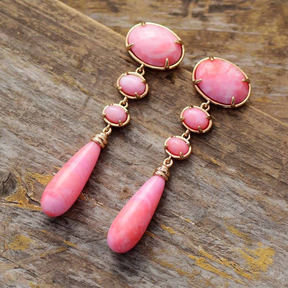 Lilly Pink Dangle Earrings