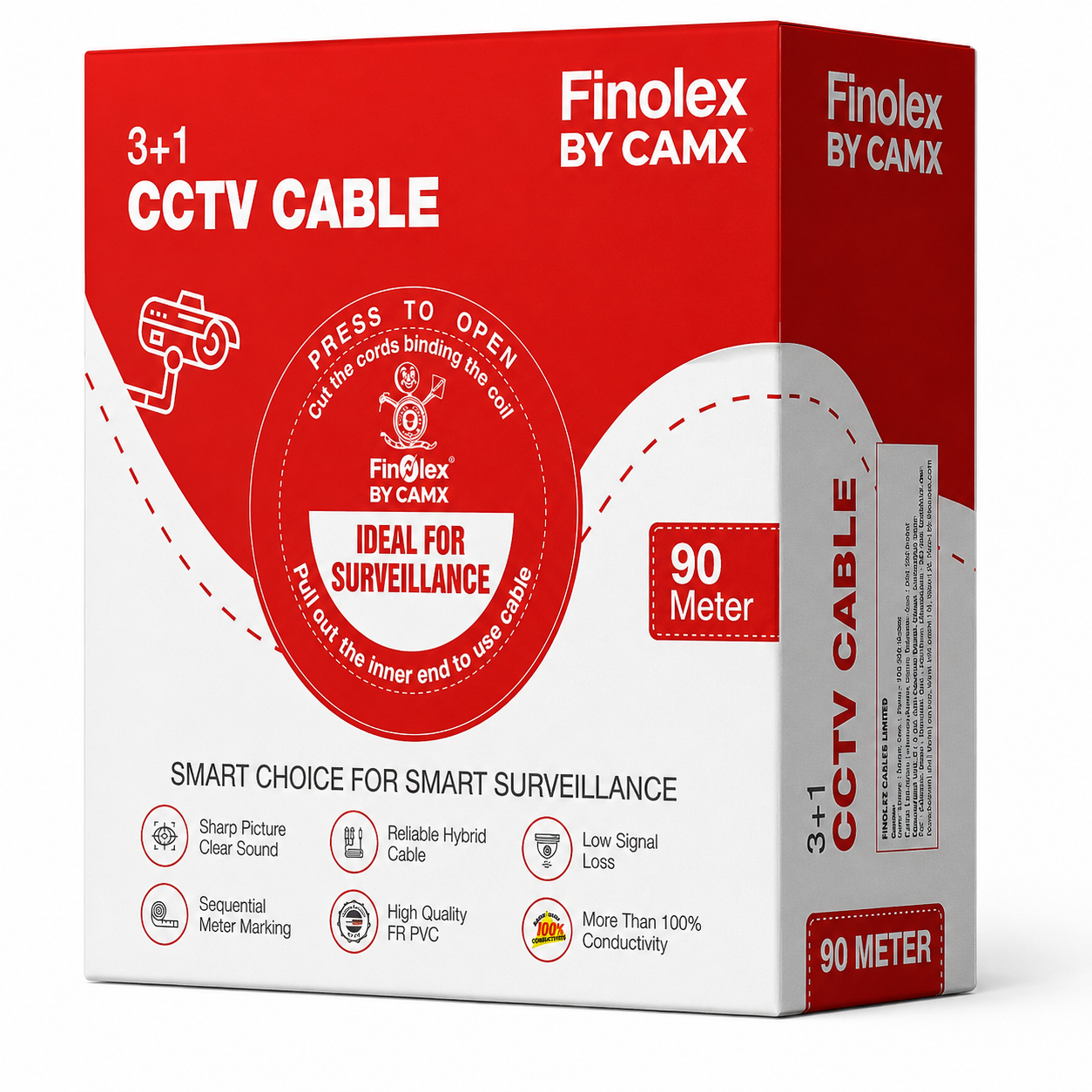 Finolex Gen Z (3+1) CCTV Cable