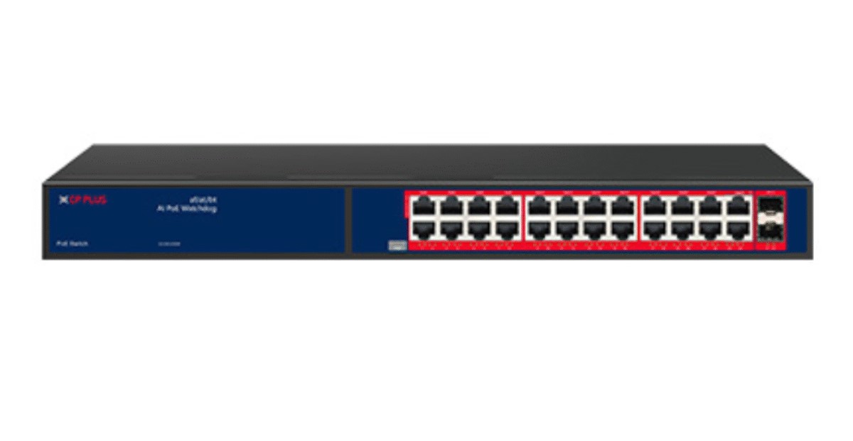 CP PLUS AI POE Switch CP-ANW-GPU24F2-N30