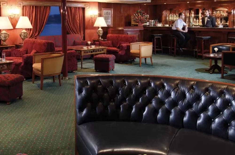 Enjoy luxury and comfort in the lounge area on the Jaz Crown Prince