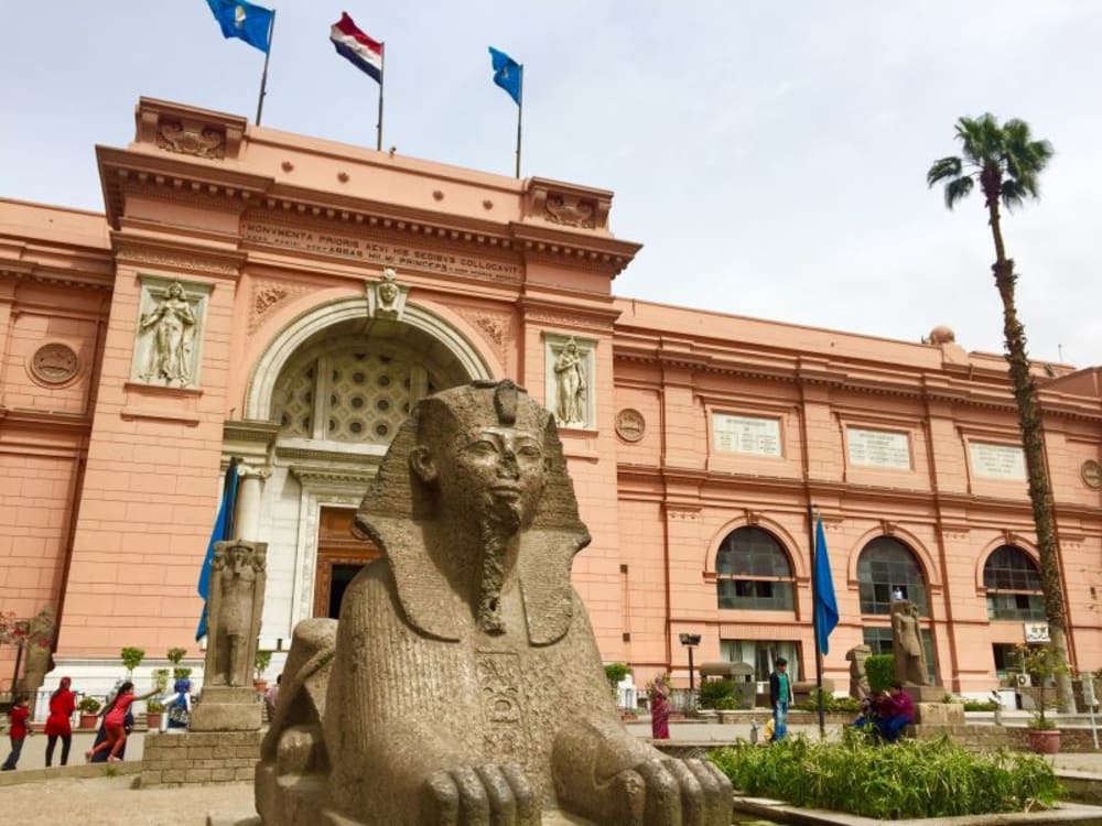 Explore ancient treasures inside the Egyptian Museum on your 5-Day Cairo and Alexandria Tour.