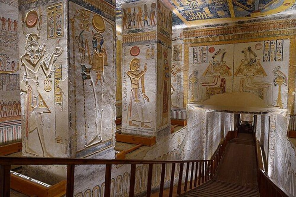 Walk among royal tombs in the Valley of the Kings as part of an exclusive 11-day all-inclusive Vacations to Egypt.