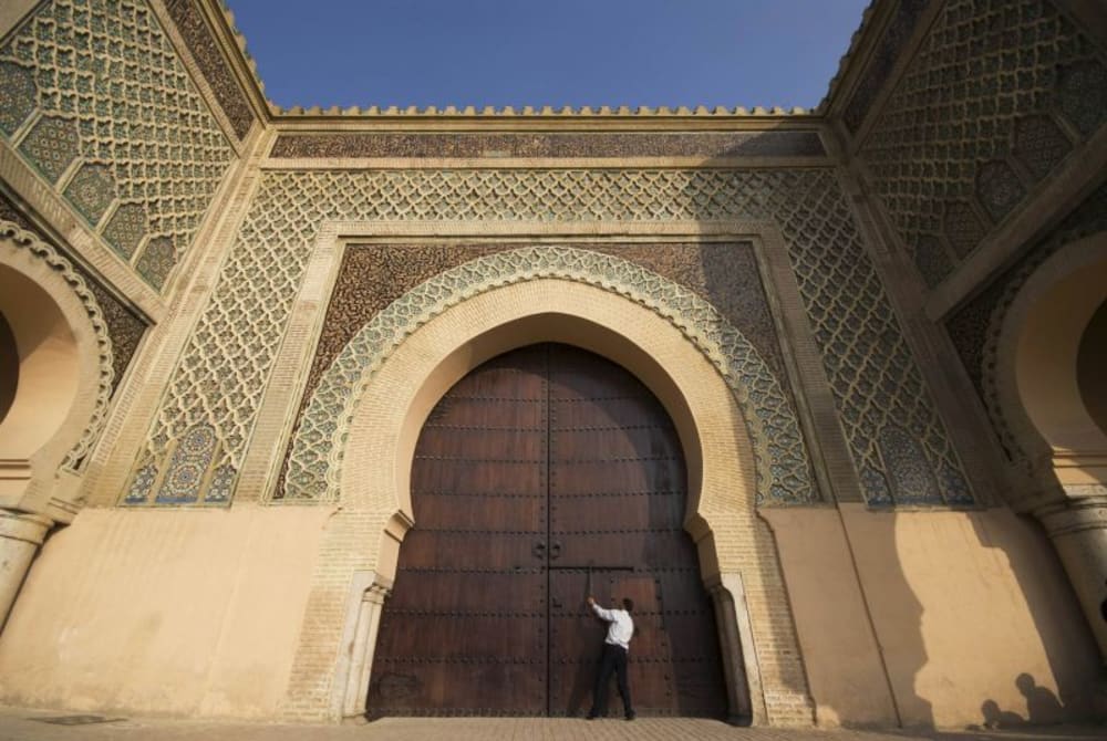 Morocco adventure tours include Bab Mansour