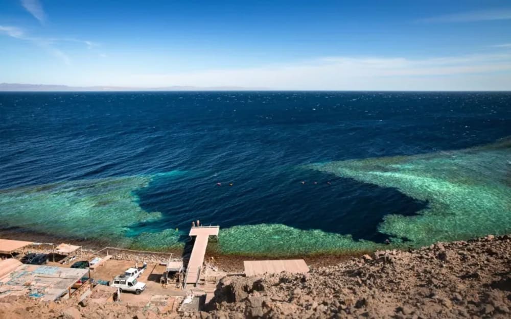 Explore the Blue Hole on a one-day trip in Dahab