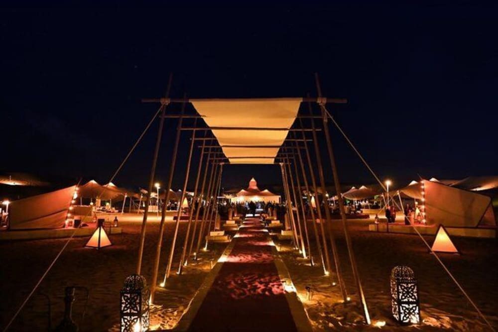 BBQ dinner under the stars in Dubai Desert Safari