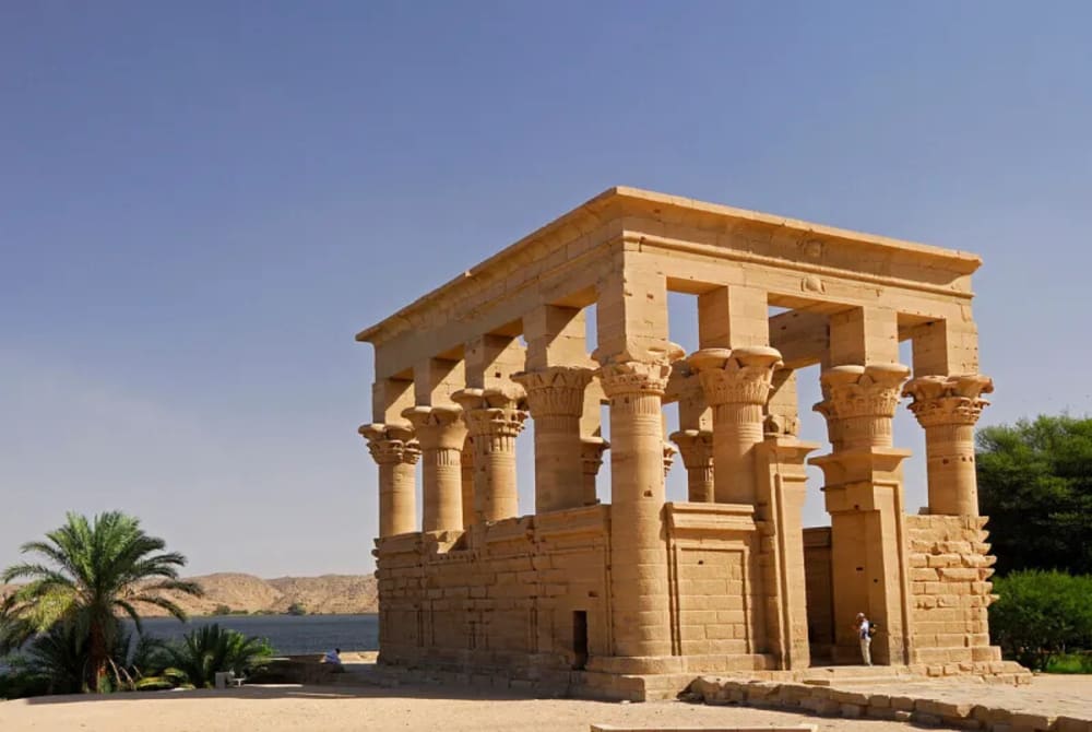 Kira Nile Cruise exploring Philae Temple in Aswan Egypt