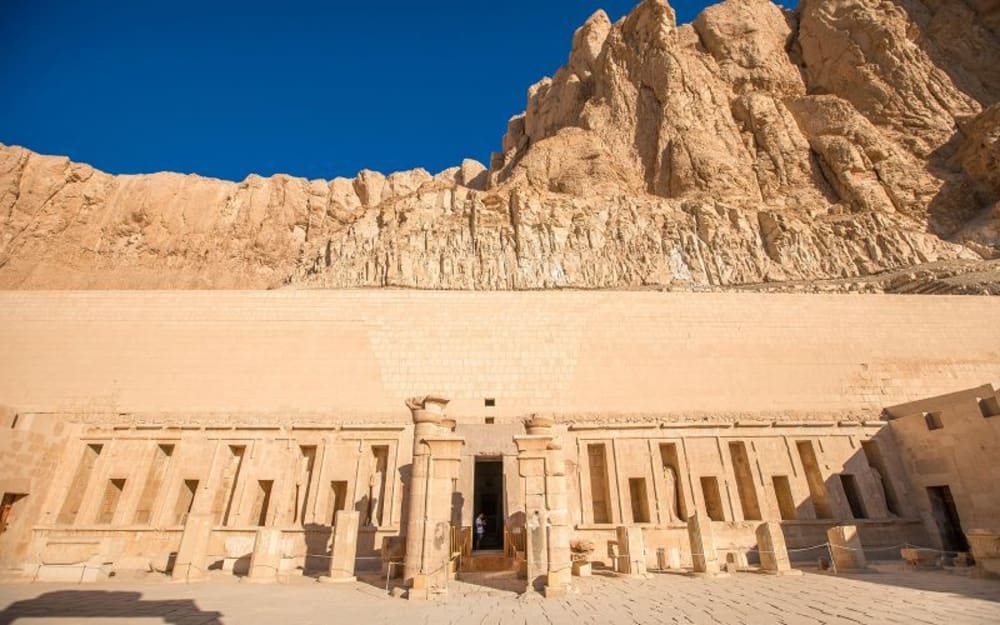 Discover the architectural beauty of Hatshepsut Temple on your 11-day all-inclusive Egypt Vacations.