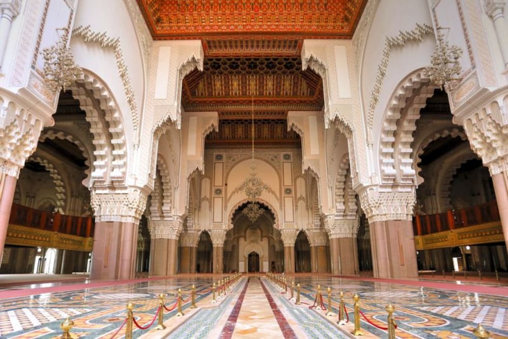 Explore the majestic Hassan II Mosque in Casablanca on an exclusive Morocco private tour