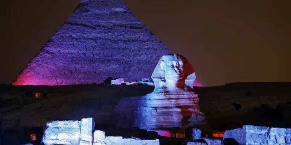 Sound and Light show Giza pyramids with private pick up