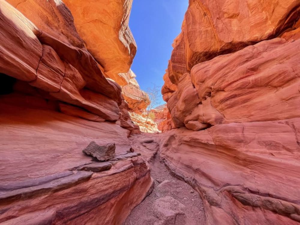 Hike the Majestic Colored Canyon during the 8 Days Cairo and Sharm El Sheikh Tour