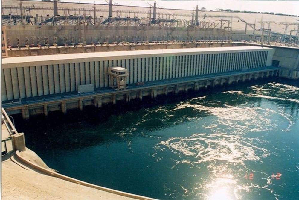 Aswan High Dam sight seen from the Iberotel Crown Emperor Nile Cruise