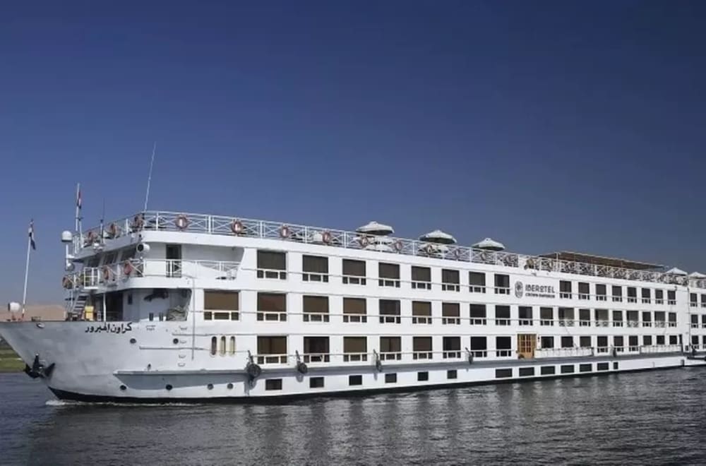 Iberotel Crown Emperor Nile Cruise with panoramic river view