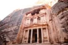 Petra’s iconic Treasury featured in the 23 Days Middle East Travel Package: Morocco, Egypt, Jordan, and Dubai.