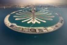 Palm Jumeirah aerial view on the 10-Day Jordan and Dubai Tour
