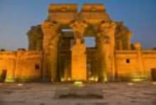 Kom Ombo Temple at sunset during MS Moon Dance Nile Cruise