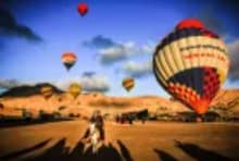 Take a hot air balloon ride on Luxor air tour